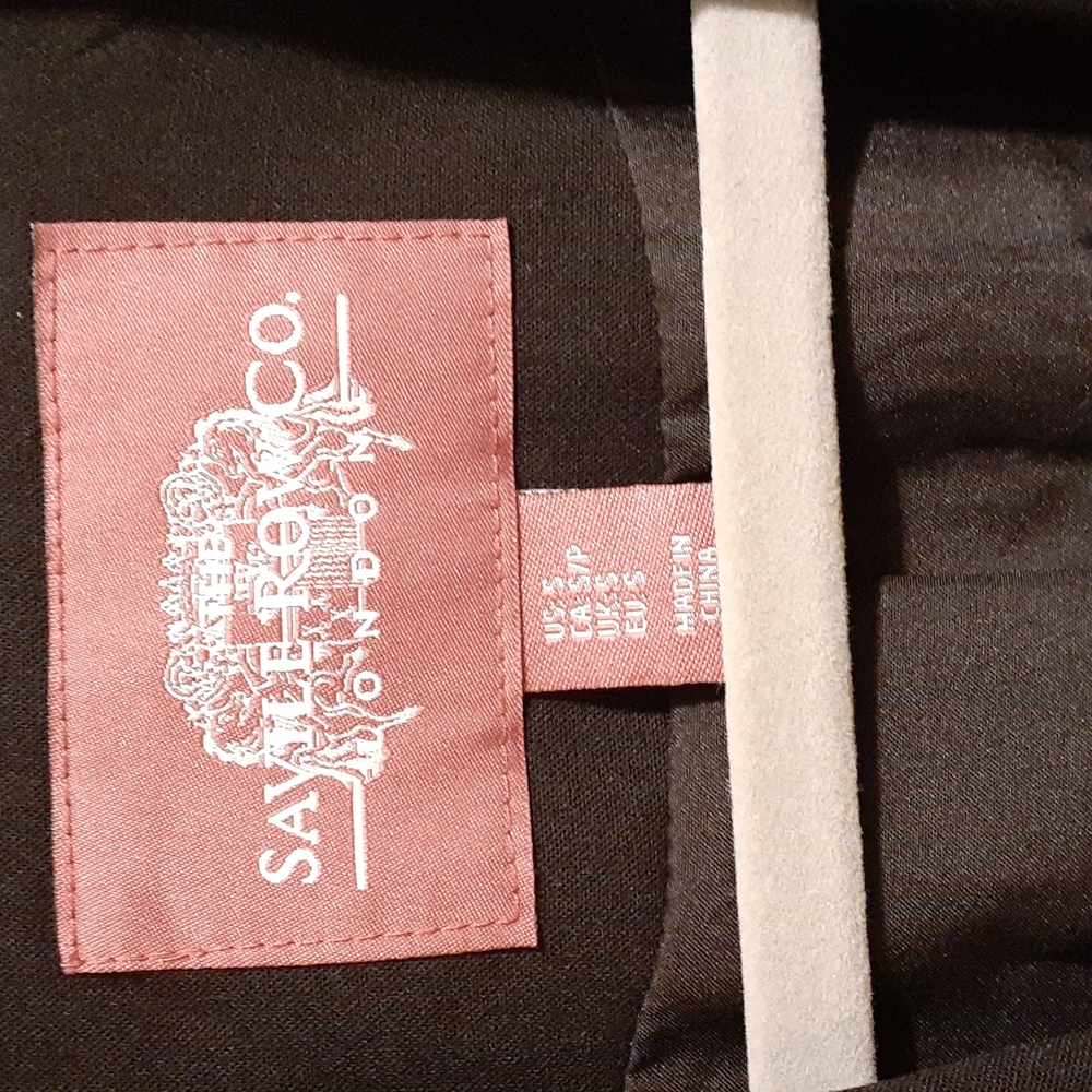 NWOT Savile Row Co black tailored 3/4 vest - Picture 3 of 5